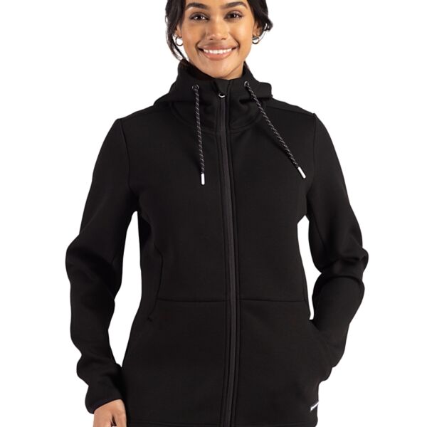 Cutter & Buck Roam Epic Versatility Recycled Womens Full Zip Hooded Jacket Thumbnail