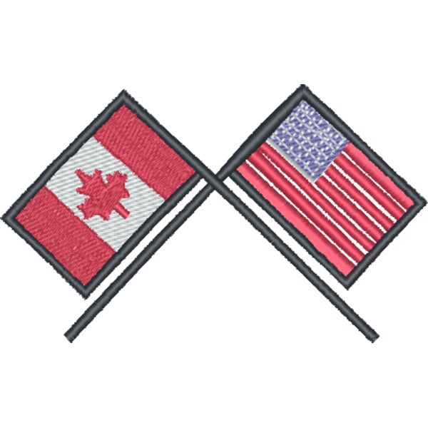 American & Canadian Flags RK0207 Thumbnail