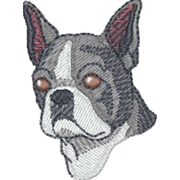 Boston Terrier Head dg0265 Thumbnail