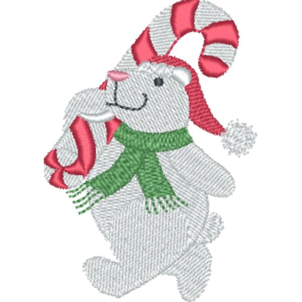 Candy Cane Polar Bear Thumbnail