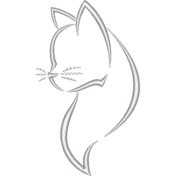 Cat Head Outline Thumbnail