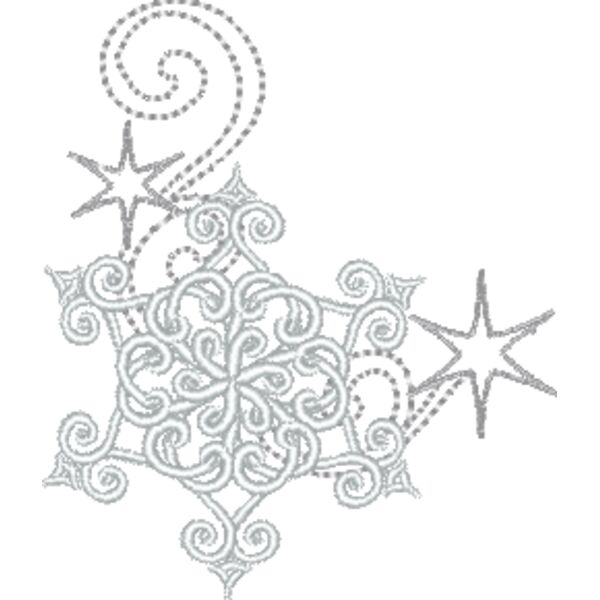 Snowflake & Swirls Corner Thumbnail