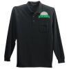 Long Sleeve Silk Touch Polo with Pocket Thumbnail