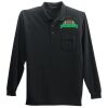 Long Sleeve Silk Touch Polo with Pocket Thumbnail