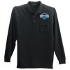 Long Sleeve Silk Touch Polo with Pocket Thumbnail