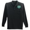 Long Sleeve Silk Touch Polo with Pocket Thumbnail