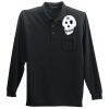 Long Sleeve Silk Touch Polo with Pocket Thumbnail