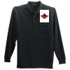 Long Sleeve Silk Touch Polo with Pocket Thumbnail