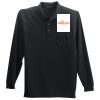 Long Sleeve Silk Touch Polo with Pocket Thumbnail