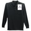 Long Sleeve Silk Touch Polo with Pocket Thumbnail