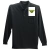 Long Sleeve Silk Touch Polo with Pocket Thumbnail