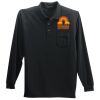 Long Sleeve Silk Touch Polo with Pocket Thumbnail