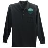 Long Sleeve Silk Touch Polo with Pocket Thumbnail