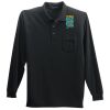 Long Sleeve Silk Touch Polo with Pocket Thumbnail