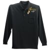Long Sleeve Silk Touch Polo with Pocket Thumbnail