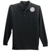 Long Sleeve Silk Touch Polo with Pocket Thumbnail