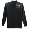 Long Sleeve Silk Touch Polo with Pocket Thumbnail