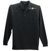 Long Sleeve Silk Touch Polo with Pocket Thumbnail