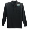 Long Sleeve Silk Touch Polo with Pocket Thumbnail