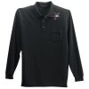 Long Sleeve Silk Touch Polo with Pocket Thumbnail