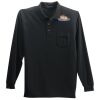 Long Sleeve Silk Touch Polo with Pocket Thumbnail