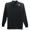 Long Sleeve Silk Touch Polo with Pocket Thumbnail