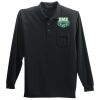 Long Sleeve Silk Touch Polo with Pocket Thumbnail