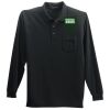 Long Sleeve Silk Touch Polo with Pocket Thumbnail