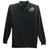 Long Sleeve Silk Touch Polo with Pocket Thumbnail