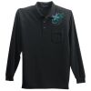 Long Sleeve Silk Touch Polo with Pocket Thumbnail