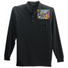 Long Sleeve Silk Touch Polo with Pocket Thumbnail