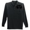 Long Sleeve Silk Touch Polo with Pocket Thumbnail