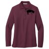 Ladies Silk Touch Long Sleeve Polo Thumbnail
