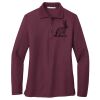 Ladies Silk Touch Long Sleeve Polo Thumbnail
