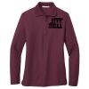 Ladies Silk Touch Long Sleeve Polo Thumbnail