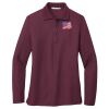Ladies Silk Touch Long Sleeve Polo Thumbnail