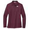 Ladies Silk Touch Long Sleeve Polo Thumbnail