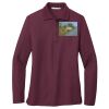 Ladies Silk Touch Long Sleeve Polo Thumbnail