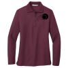 Ladies Silk Touch Long Sleeve Polo Thumbnail