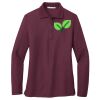 Ladies Silk Touch Long Sleeve Polo Thumbnail