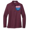Ladies Silk Touch Long Sleeve Polo Thumbnail